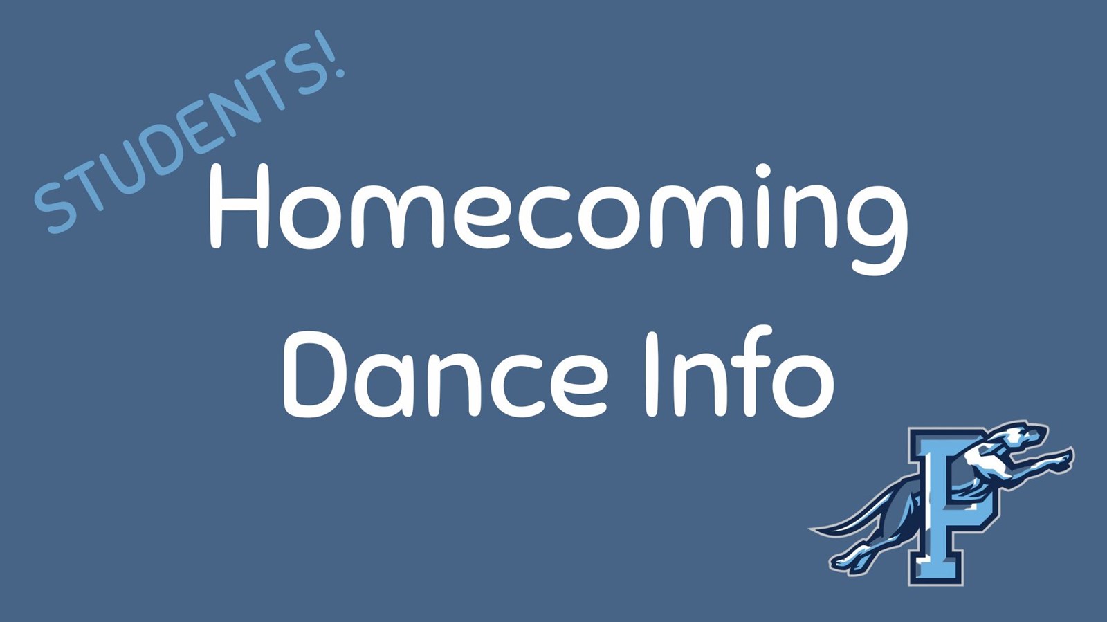 Homecoming Dance Info